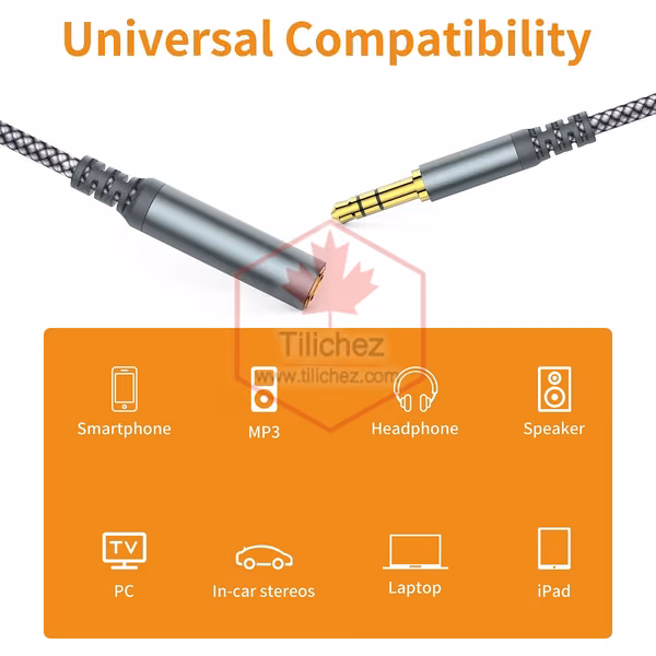 Extension Auxiliary cable 3.5mm Male to Female