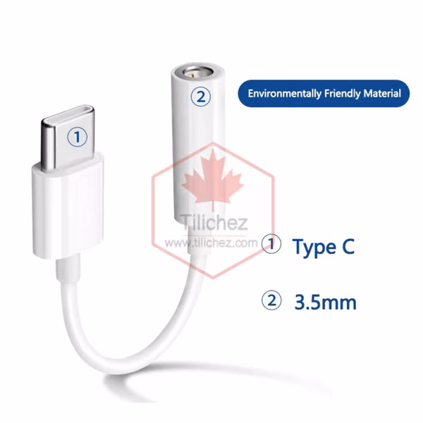USB C adapter to 3.5mm for audio,