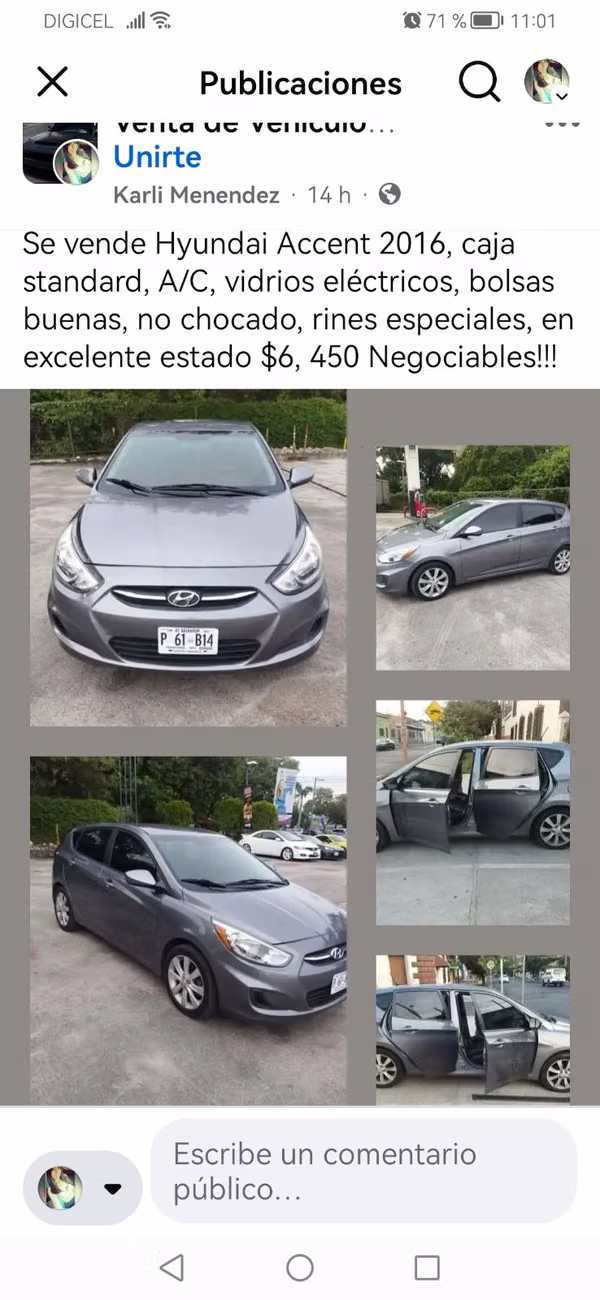 Uncollided car, in optimal conditions, price neg