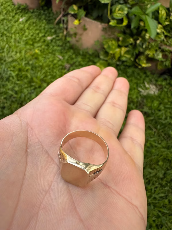 Anillo de oro italiano vendo o cambio