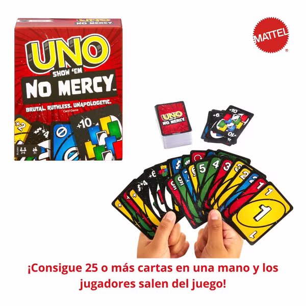 A Show'em No Mercy card game.