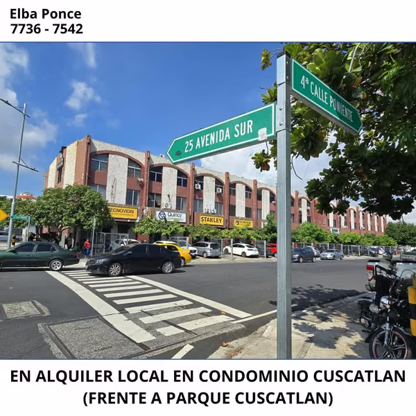 OFFICE FOR RENT IN CUSCATLAN CONDO - IN FRONT OF THE PARK CUSCATLAN