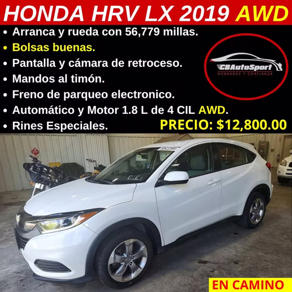 HONDA HRV LX 2019 AWD