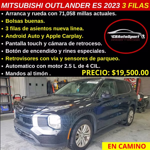 MITSUBISHI OUTLANDER ES 2023 3 FILAS