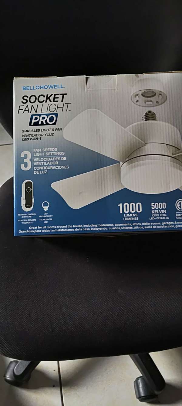 FAN AND LED LIGHT