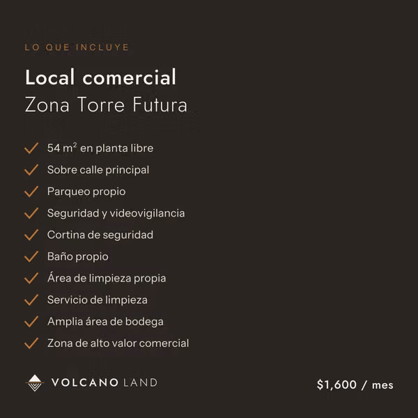 Abre tu negocio este mes: Local de 60 m² con parqueo en Zona Torre Futura y Hotel Hilton