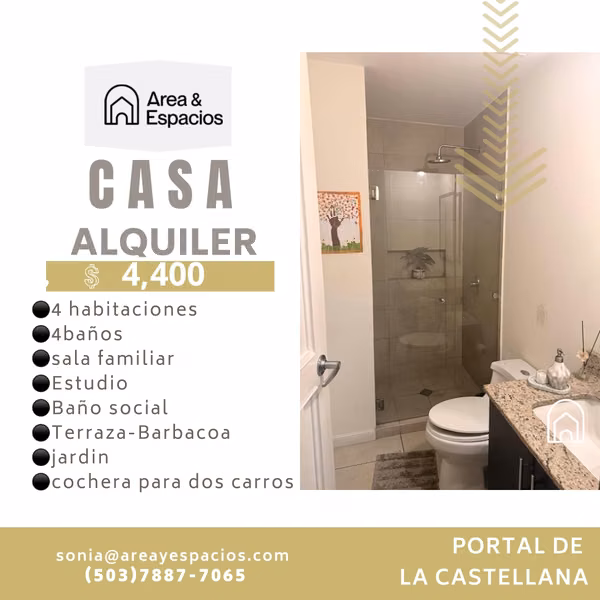 Se Alquila Casa en Portal de la Castellana