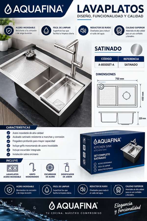 Lavaplatos de acero inoxidable buena calidad ay de varios precios envío a todo el salvador sin costo adicional 