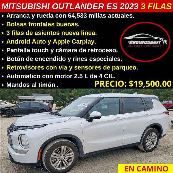 MITSUBISHI OUTLANDER ES 2023 3 FILAS