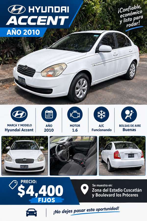 Hyundai accent 2010
