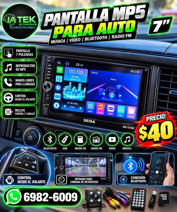 Pantallas para auto