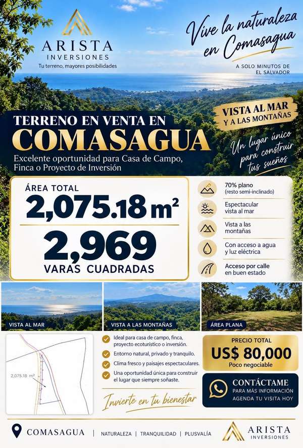Terreno en venta Comasagua
