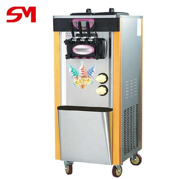 Máquina de Helado Suave Comercial Guangshen 2200W - 28-32L/h (De Pie)