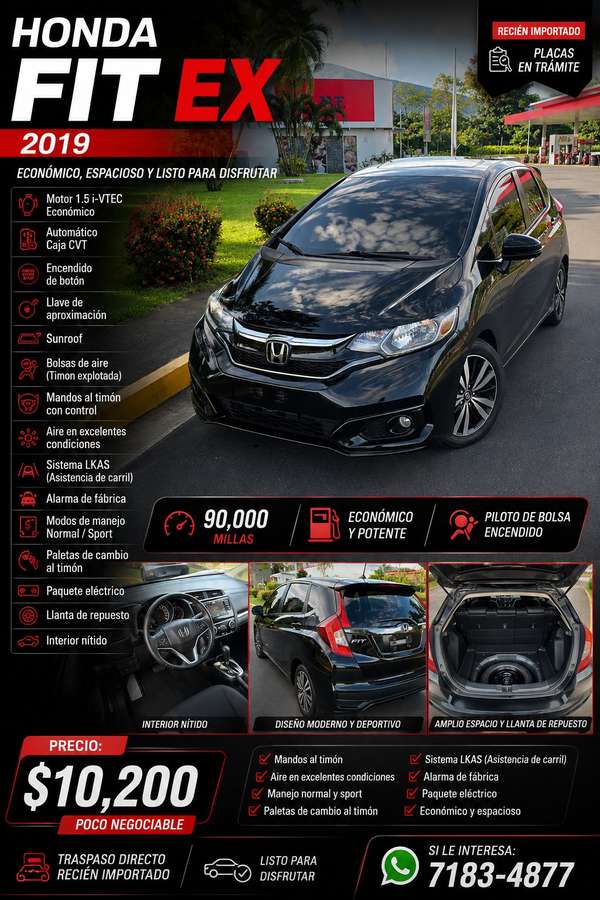 Honda fit EX 2019