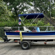 Lancha, boat, 21-foot panga with 60HP motor and trailer