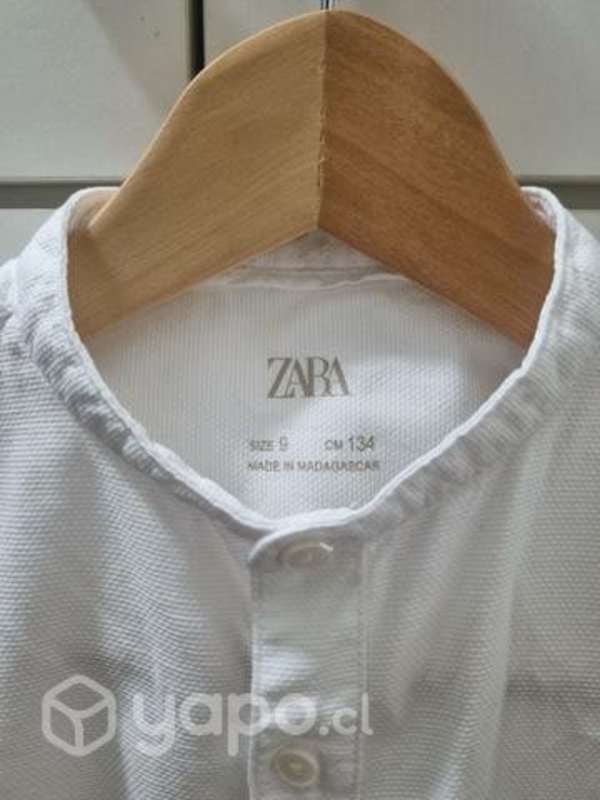 Camisa cuello mao niño zara best sale
