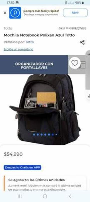 Mochila TOTTO original 35 Litros casi nuevo Santiago