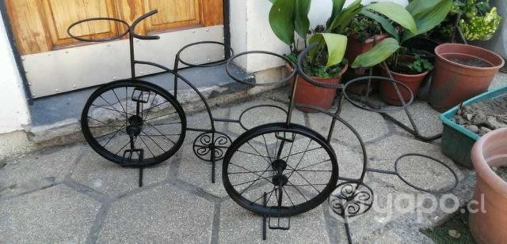 Metal Triciclos Maceteros De Herreria Porta Maceteros( Fierro) La
