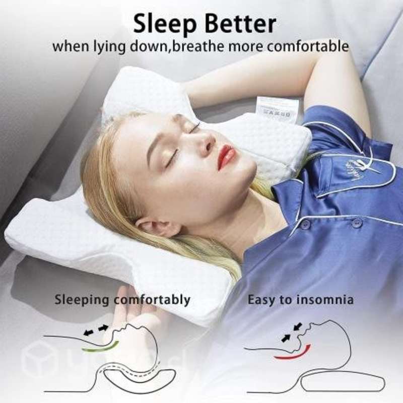 Almohada Cabecera Anti Presion Curvo Viscoelastica Concepcion