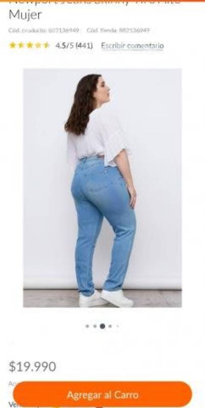 Jeans talla 44 El Bosque