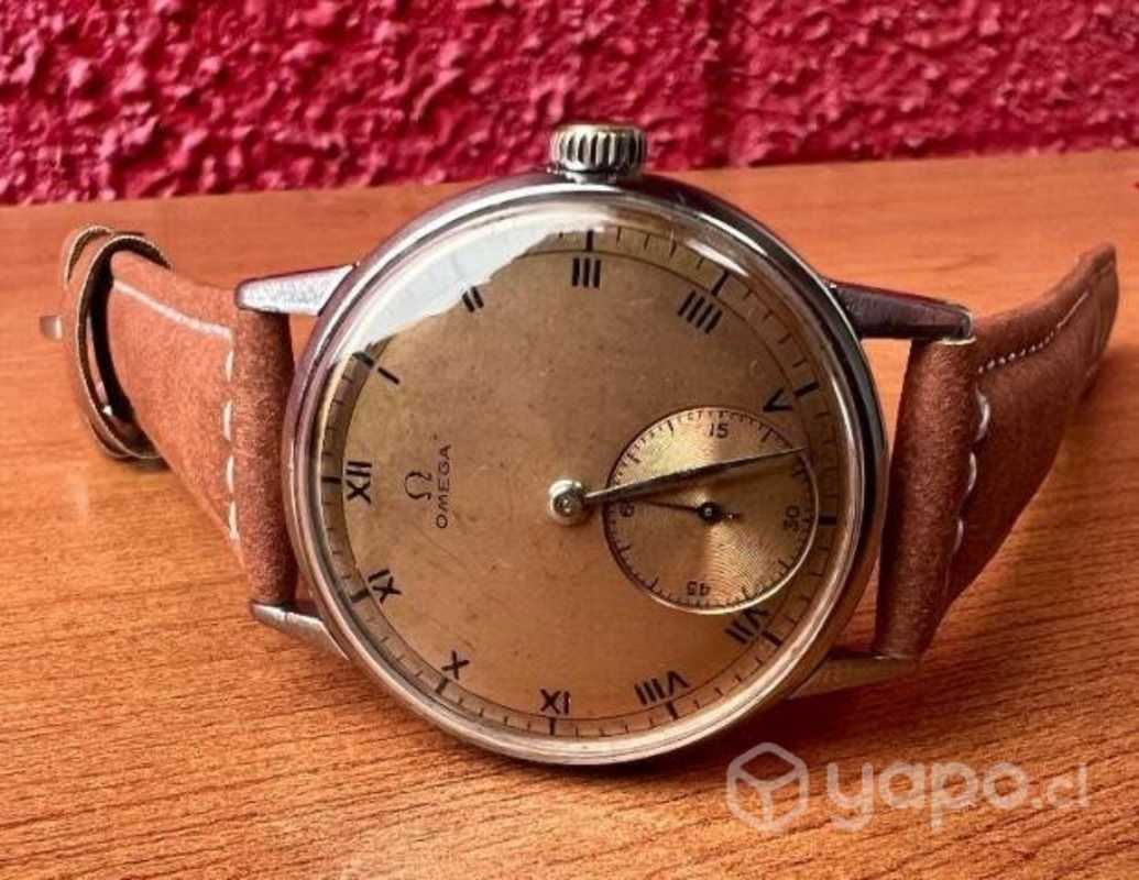 Precioso Raro Antiguo Reloj Omega Cuerda Cal 267 Santiago
