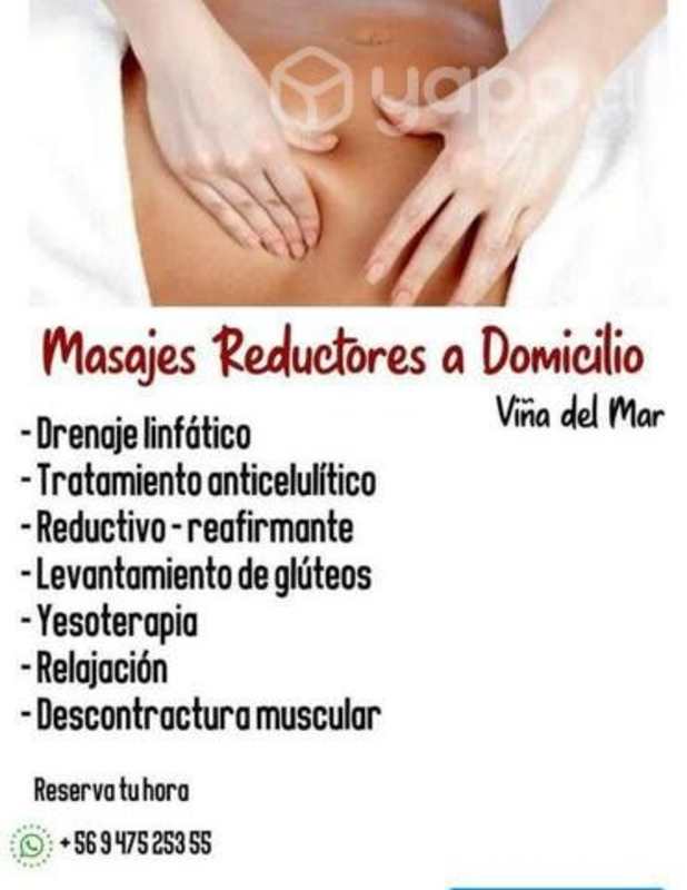 Masajes Reductivos a Domicilio en Vina del Mar Vina del Mar