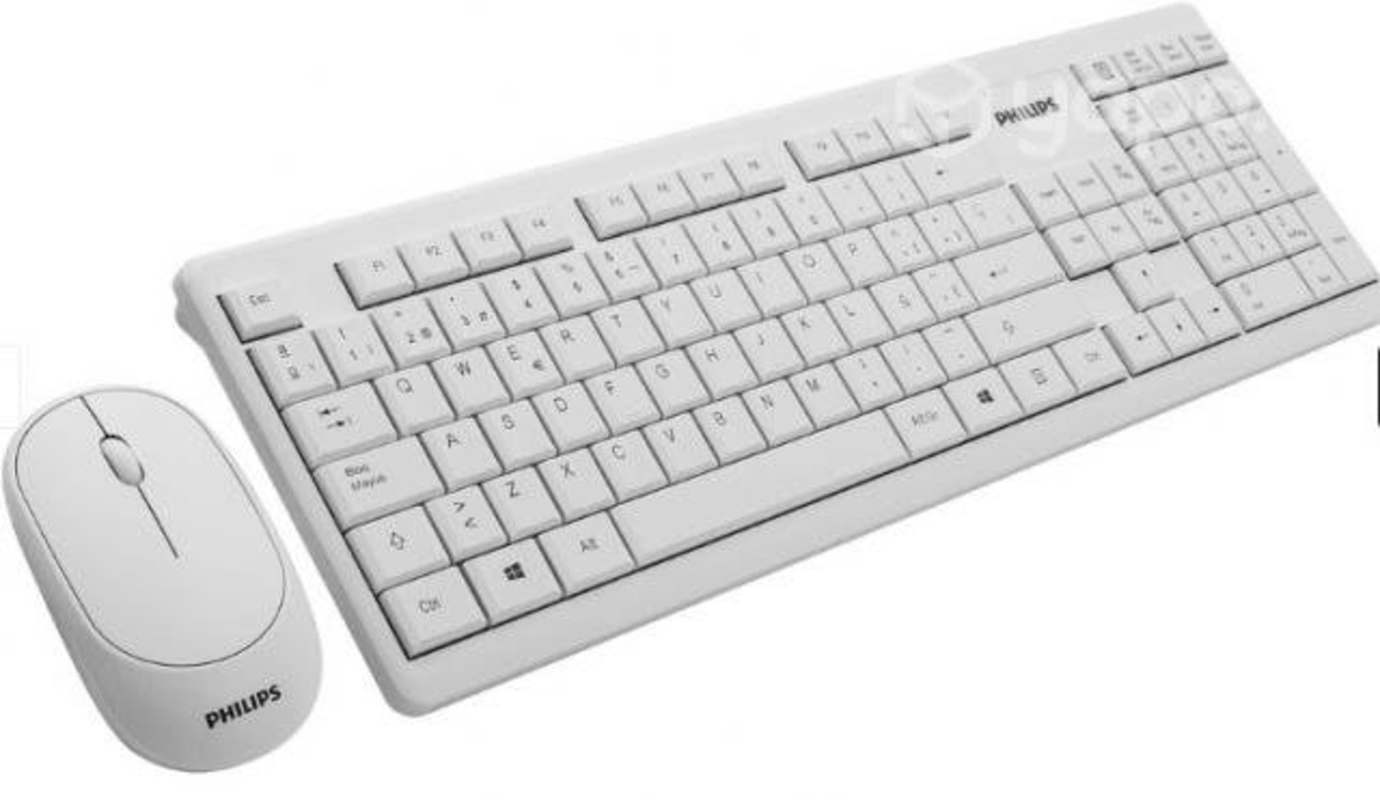 Combo teclado mouse inalambrico spt6314 blanco La Florida
