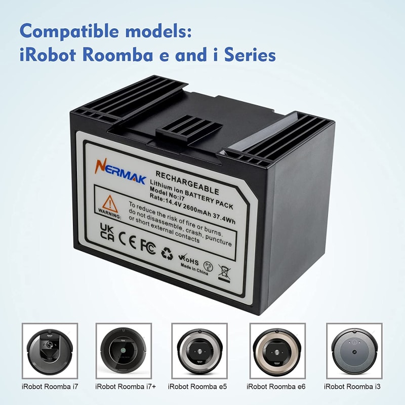 Battery 14,4 v-2600 mAh - iRobot Roomba e i Series - Costa Rica