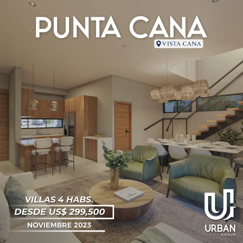 Villas de 4 Habitaciones en Vistacana Punta Cana