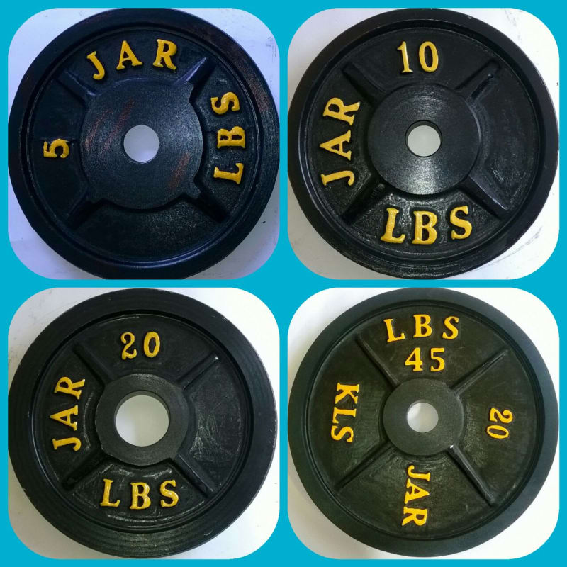 Discos para pesas de 45 libras best sale