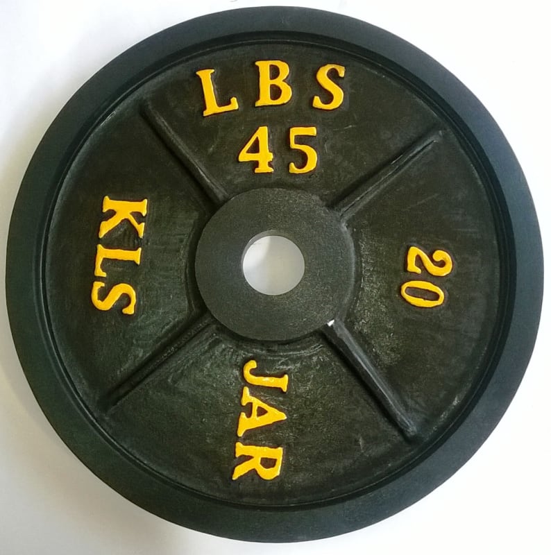 Discos para pesas de 45 libras best sale