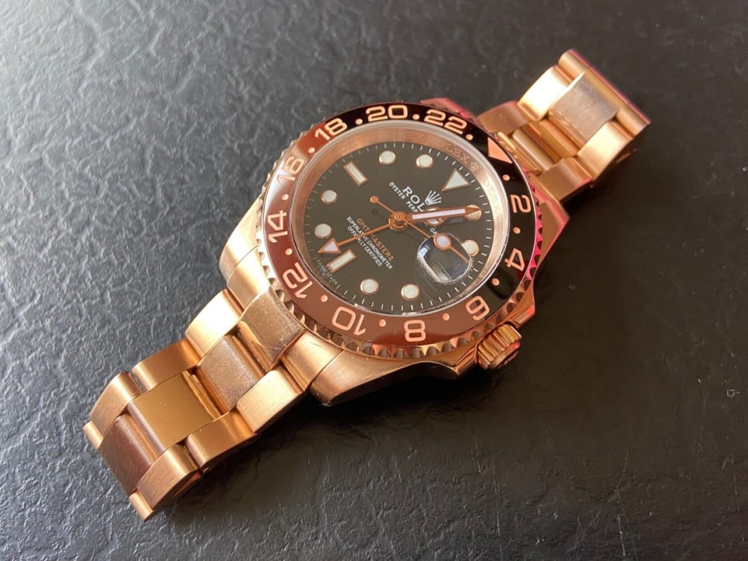 Gmt master 2 oro rosa online