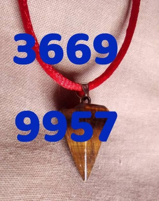 Collar TIGERS EYE OJO DE TIGRE collar HILO ROJO