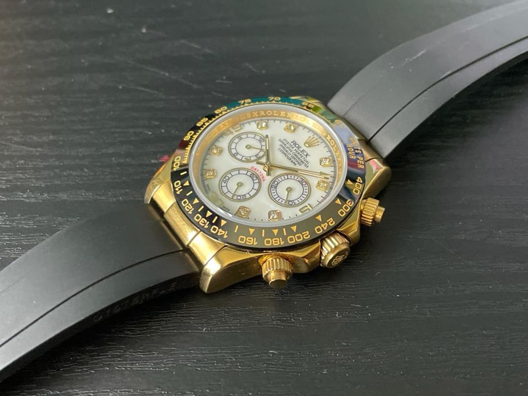 Rolex daytona store caucho