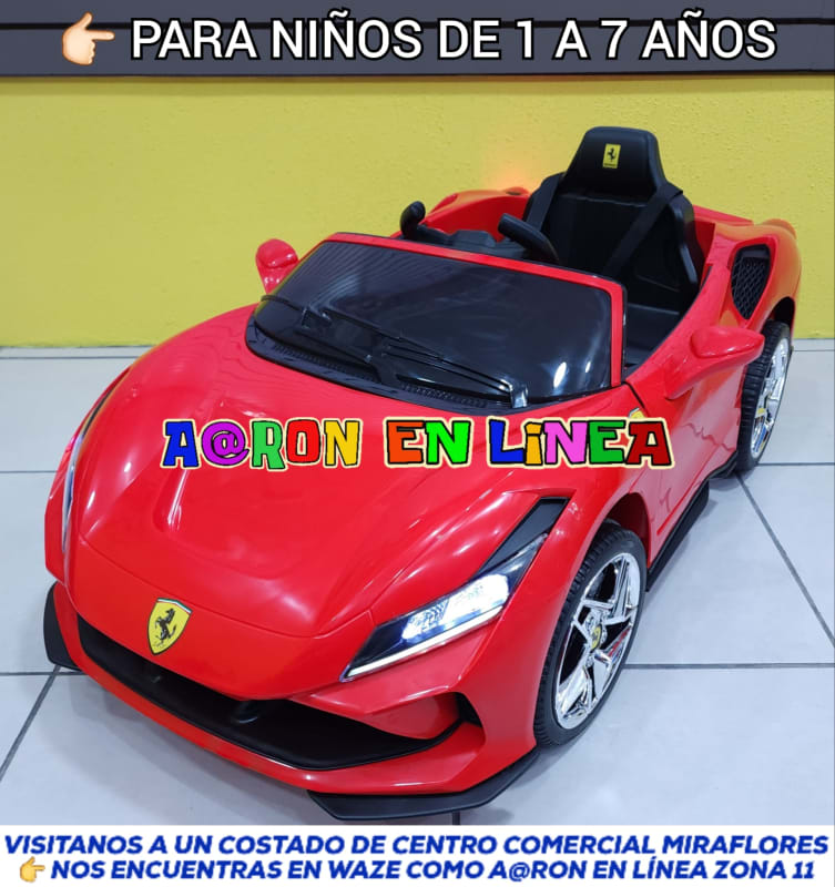 Carro electrico ferrari 2025 rojo