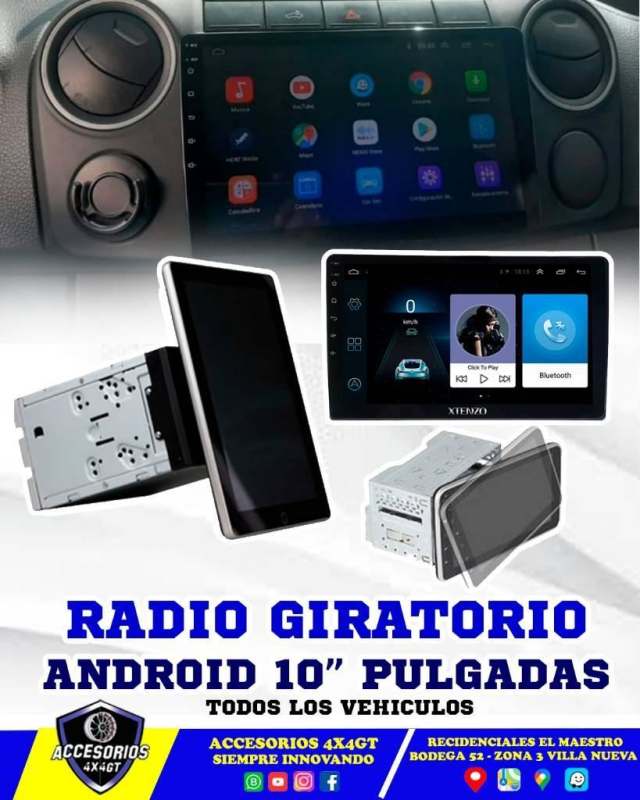 Radio pantalla Toyota, Mitsubishi, Isuzu, Nissan, Ford, Changan Guatemala