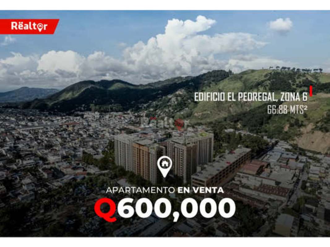 Apartamento en Venta en Edificio Cumbres del Pedregal, zona 6 | 3 Recamaras por 600000.00 en Zona 6