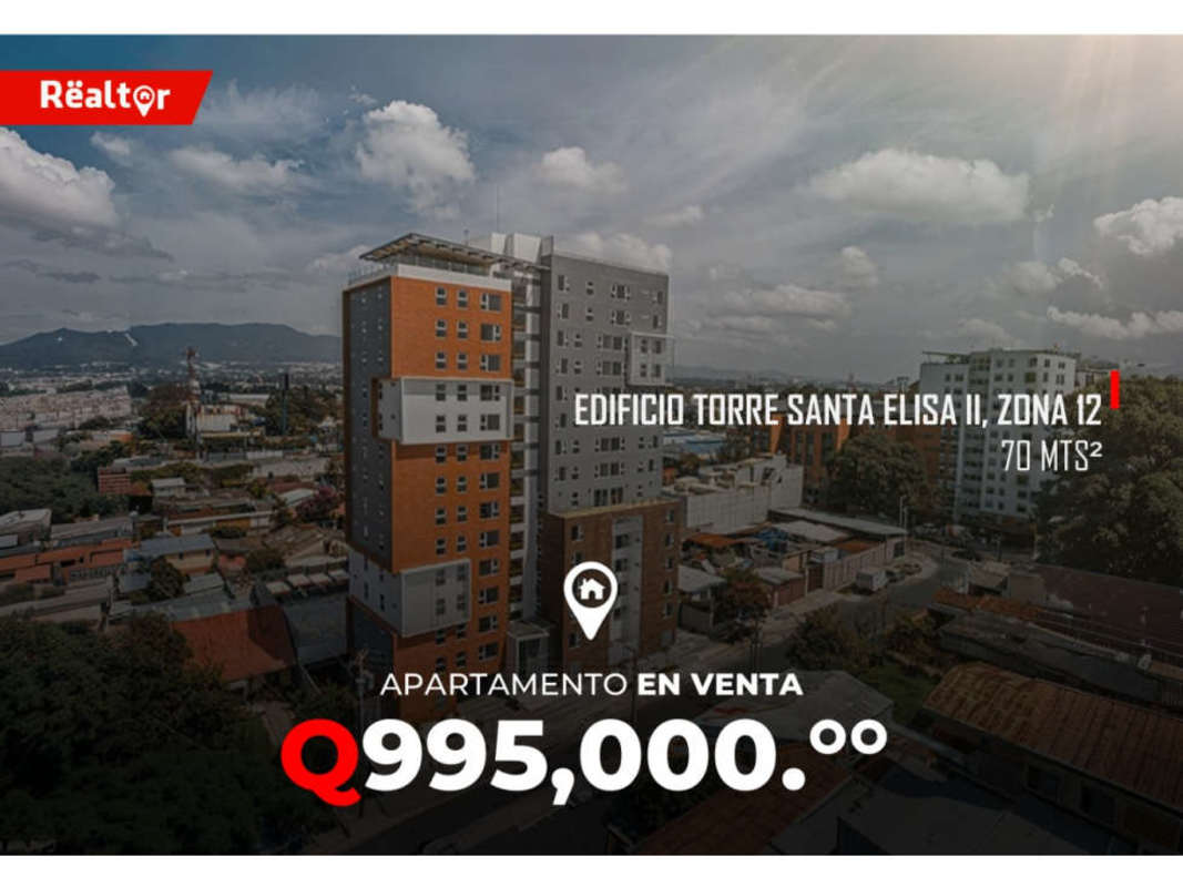 Apartamento en Venta en Edificio Torre Santa Elisa II, zona 12 | 3 Recamaras por 995000.00 en Zona 1