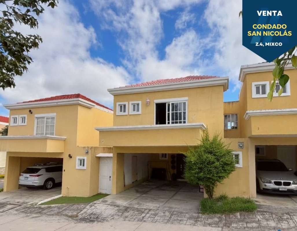 CASA EN VENTA CONDOMINIO CONDADO SAN NICOLÁS I ZONA 4 MIXCO | 4 Recamaras por 1700000.00 en Zona 4
