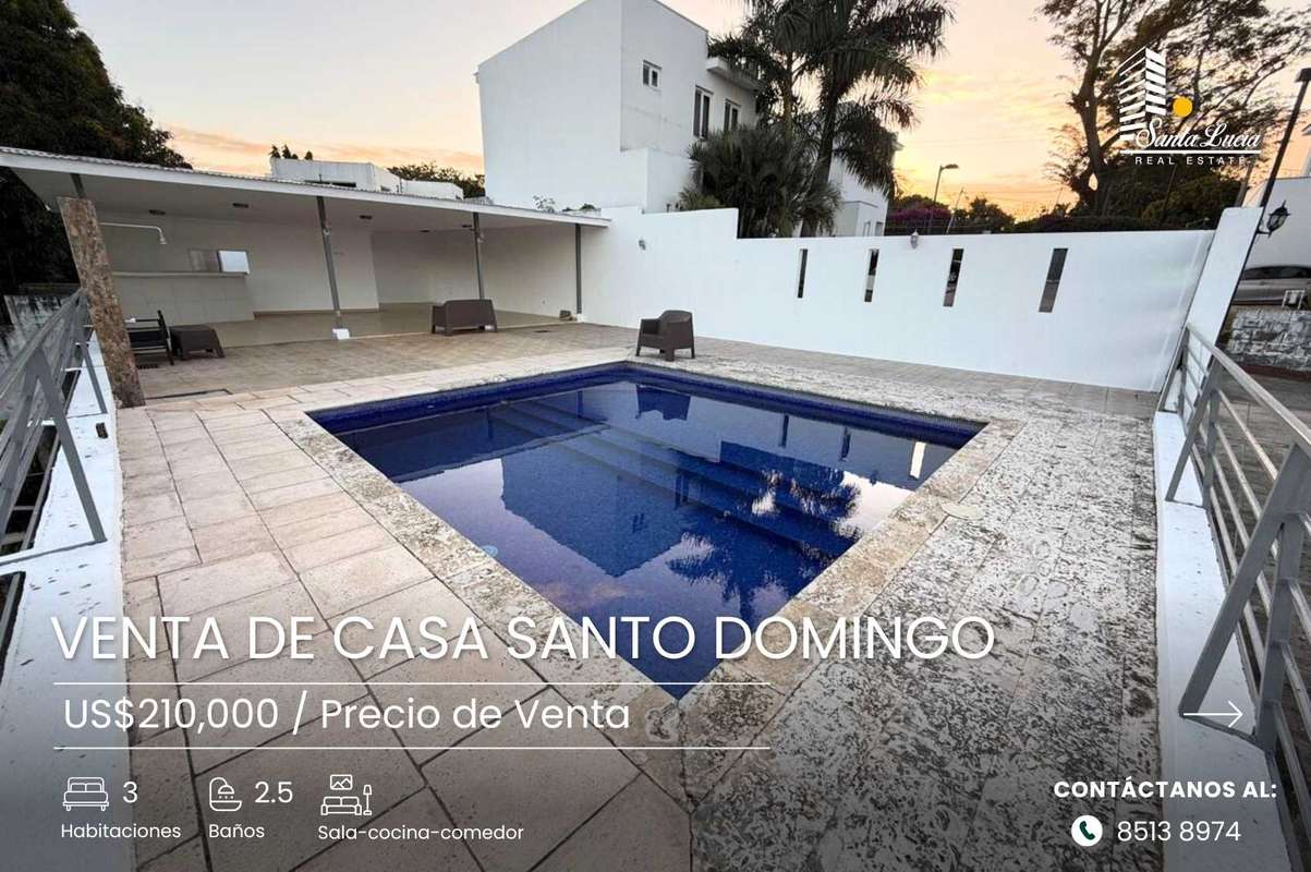 Preciosa Casa En Venta en Santo Domingo - AC | 3 recámaras por 210000. ...