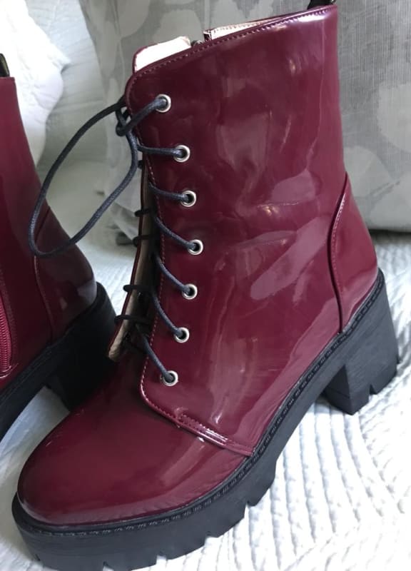 Botas de charol para mujer Panam