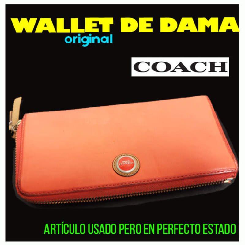 Fashion | Wallet for lady. Coach. Orange tone - **PERFECT CONDITIONS** -  Panama