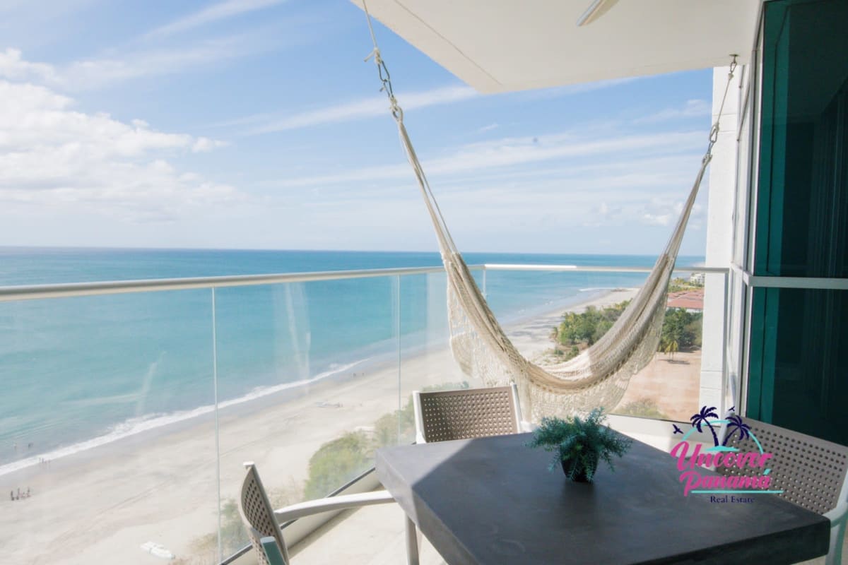 For rent two-bedroom beachfront apartment in Lighthouse, Playa Blanca.