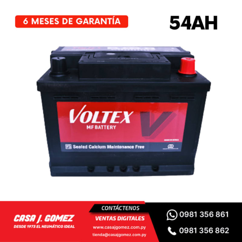 Bateria 12V. 54 AH Marca Voltex &amp;#8211; Made In Korea