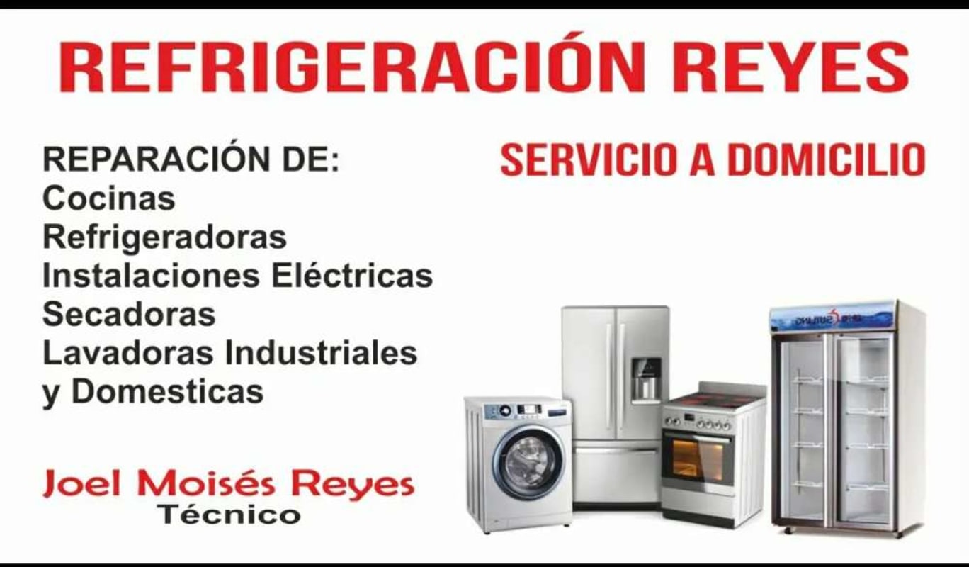 Reparación de refrigeradoras, lavadoras y más