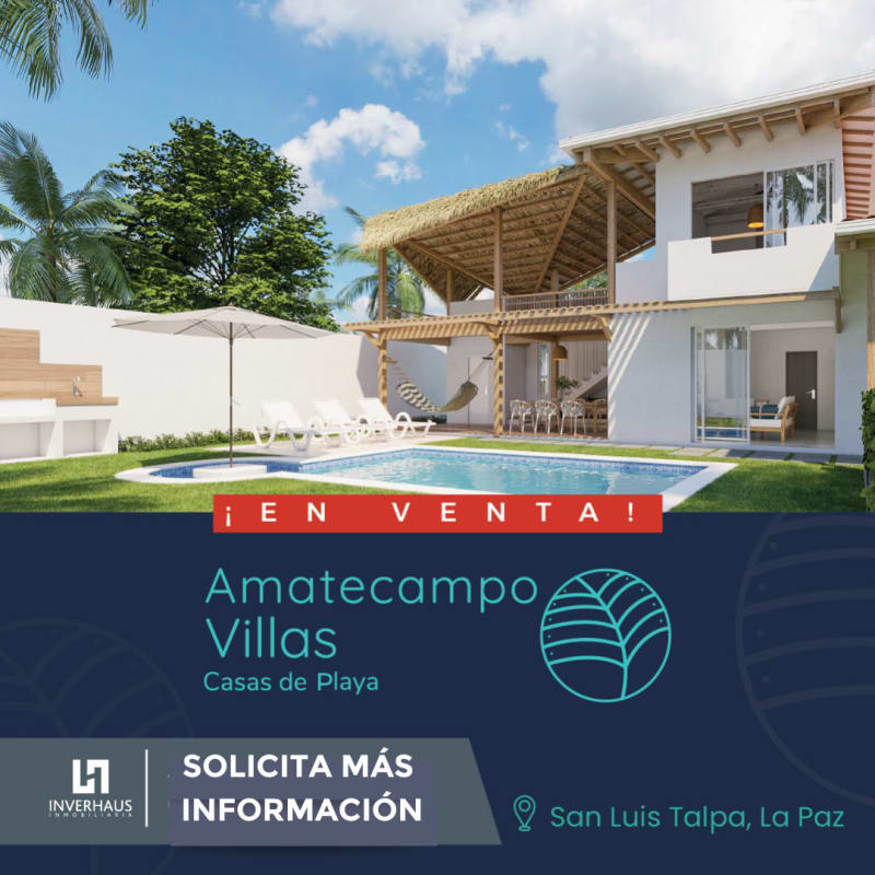 Últimas Casas de playa en condominio privado en Playa Amatecampo