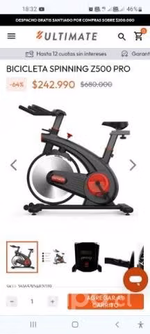 Bicicleta spinning z500 pro "Conversable"