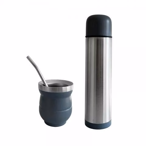 Set termo bala 1000ml mas mate con bombilla jp2315