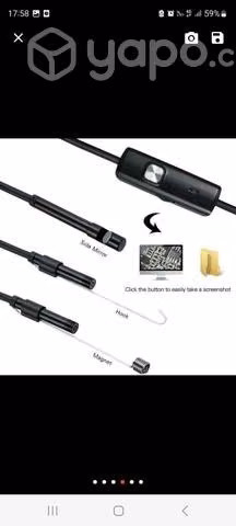 Mini camara endoscopica de 7 mm