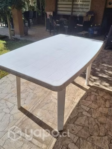 Mesa de terraza con vidrio + 8 sillas + 6 pisos+ m - Imagen 5